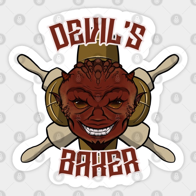 Devil's Baker Sticker by RampArt